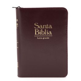 Biblia RVR60 Letra Grande con índice,cierre, vinotinto  | Biblias en Colombia | Sociedad Bíblica Colombiana
