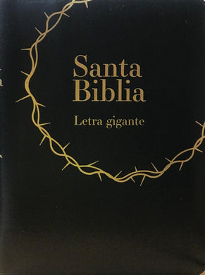 Biblia RVR60 Letra Gigante cierre, índice, negra | Biblias Letra Grande | Sociedad Bíblica Colombiana