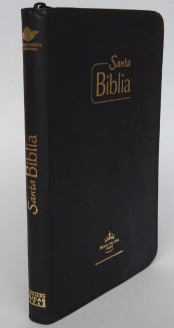 Biblia línea de lujo grande tipo agenda - negra