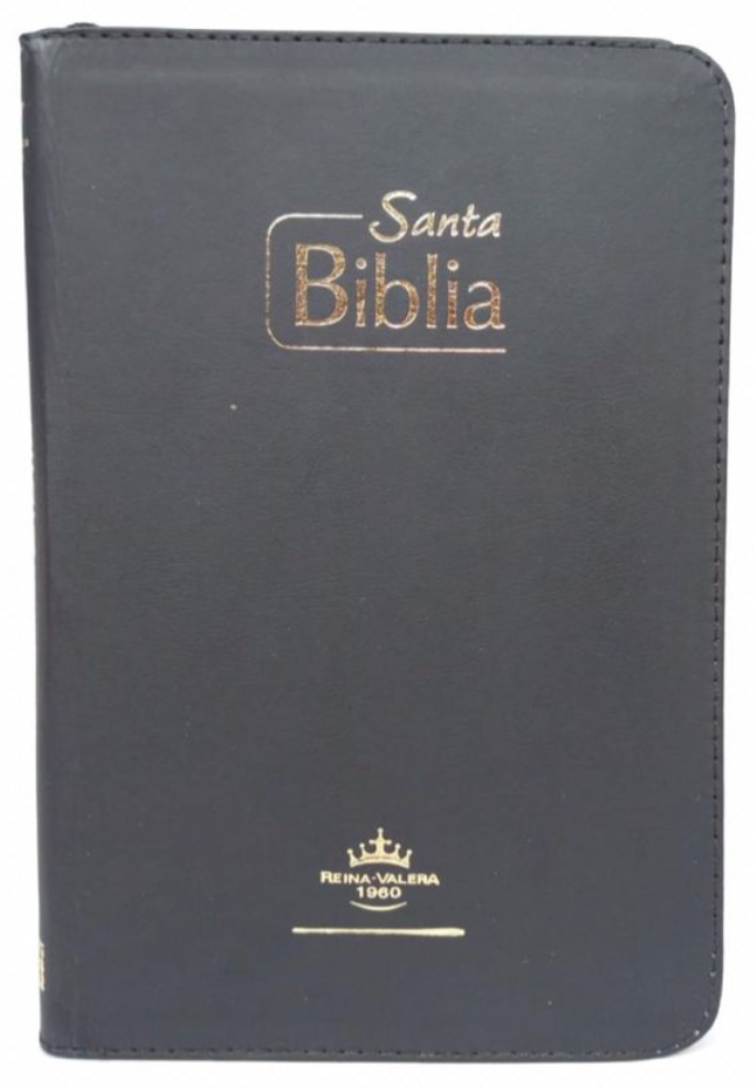 Biblia línea de lujo grande tipo agenda - negra
