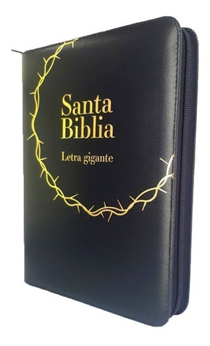 Biblia RVR60 Letra Gigante cierre, índice, negra