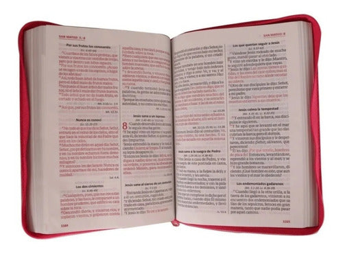 Biblia Rosa Gaviotas RVR60 Cierre