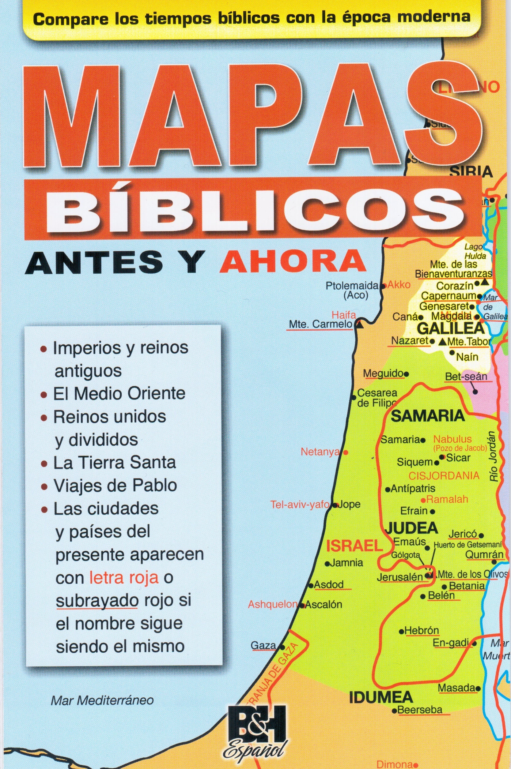 Mapas bíblicos antes y ahora | Colección Temas de Fe | B&H Español 