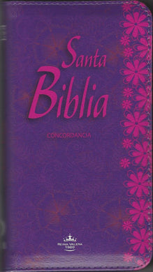 Biblia tipo chequera morada