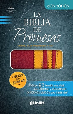 Biblia de Promesas Dos Tonos Piel Jóvenes | Biblias RV60 | Editorial Unilit 
