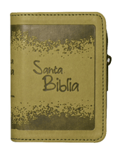Load image into Gallery viewer, Biblia Minibolsillo Flexible Verde con cierre RVR60
