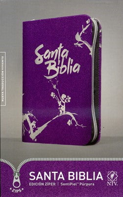 Biblia NTV Edición Ziper Púrpura  | Biblias en Colombia | Tyndale House Publishers | PalabraInspirada.com